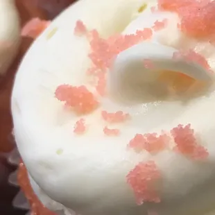 Strawberry Cream Colossal Cupcakes