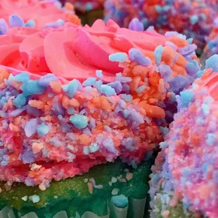 Cotton Candy Colossal Cupcakes