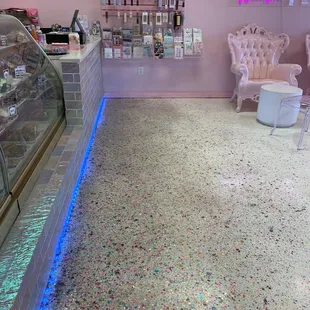 Glitter floor