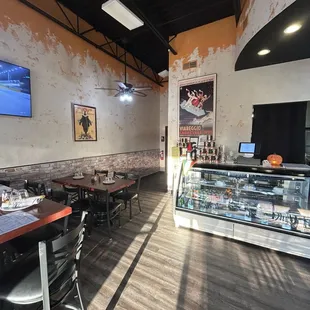 interior, sushi and sashimi