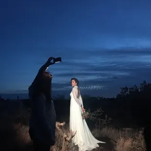 Behind the scenes for a photo shoot with Rocky Mountain Bride Magazine in Valley Of Fire in Carrizozo, NM. Spring 2018.