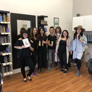 In house education with Les Haverty, Regional Director for NEUMA BEAUTY.