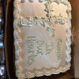 a cake in a box