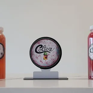 a variety of juices