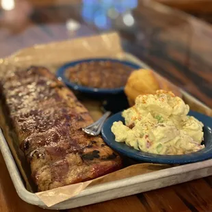 Full Rack Baby Back Ribs Plate