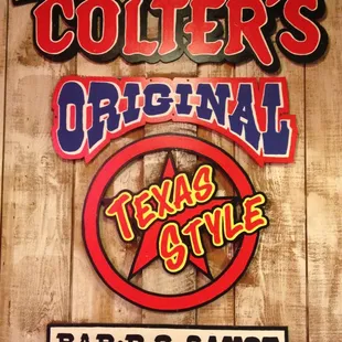 a sign for colter's original