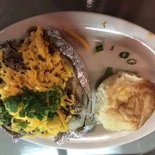 Loaded bbq brisket potato