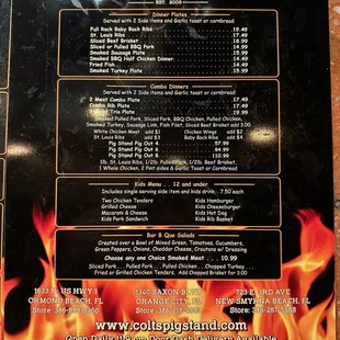 Half menu January 2023