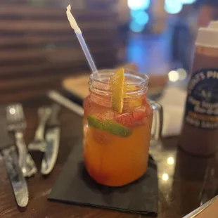 Peach sangria