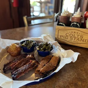 Sliced Brisket &amp; Ribs Combo