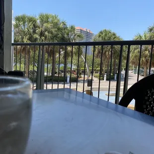 View from our table.