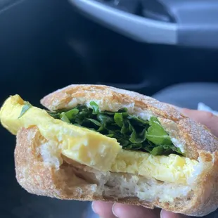 Breakfast sandwich (cheapest one)