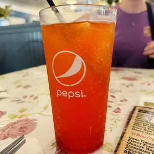 Mixed drink with Fanta