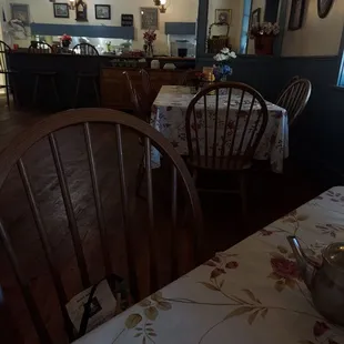 Dining room and kitchen