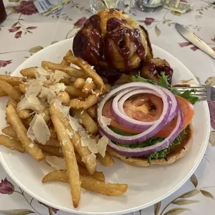 Whisky western bbq burger