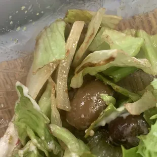 Brown, gross lettuce