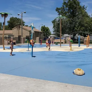 Have your child wear sandals. The cement gets really hot.