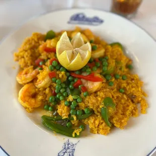 Shrimp and Yellow Rice
