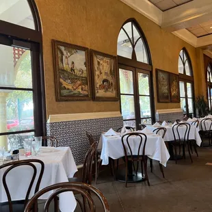 Inside the restaurant