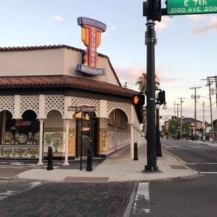 Exterior of restaurant in Ybor City.