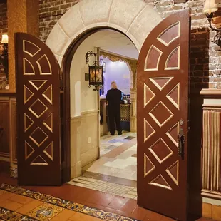 Entrance/exit from one of the many dining rooms!