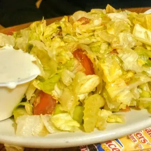 Diego Salad with house made ranch.
