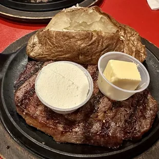 Rib Eye &amp; Baked Potato
