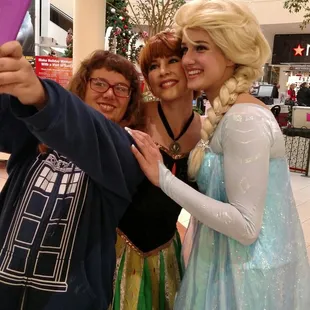 I saw Elsa and Anna at the Chapel Hills Mall last Saturday!