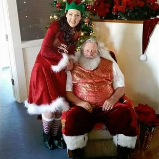 Santa and Peppermint Elf