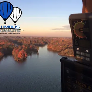 Morning flight over Alum Creek in the Lewis Center area
