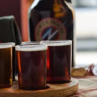Try a flight of fantastic Powerhouse beers or grab a growler to go