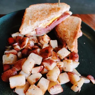 Ham egg and cheese sandwich