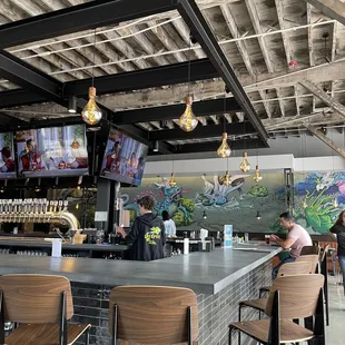 the bar and seating
