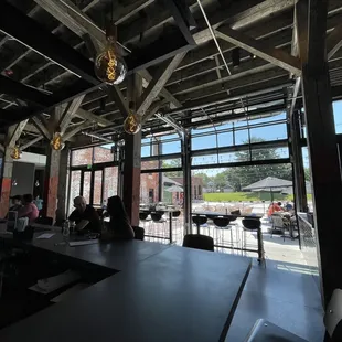 a view from the bar