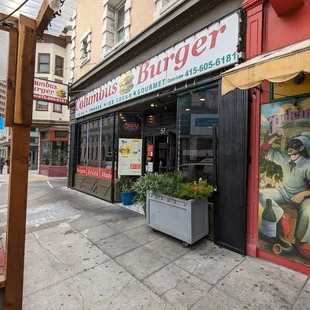 a view of the outside of the restaurant