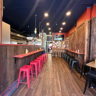 the interior of the restaurant
