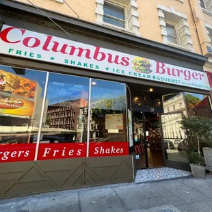 the front of the restaurant