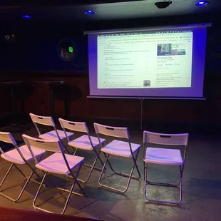 Private room rented for movie night