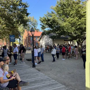People enjoying the festival.