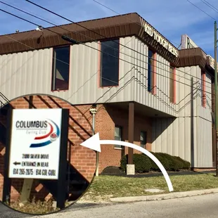 From Silver Dr., look for this sign to turn in.