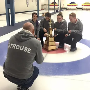 Trophy&apos;s, medals or plaques given at most events. This was GLAC 2019-20 Team Sinnett mixed.