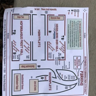 Map of Octoberfest grounds