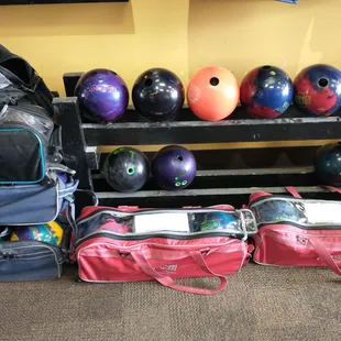 Drilled balls from Ye Olde Pro Shoppe