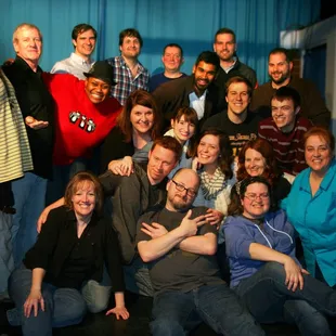 a group of people posing for a picture