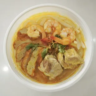 BÁNH CANH CHẢ CÁ $14 ( Fish cake udon soup )