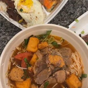 Bun riêu and com tam