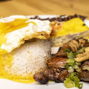 a plate of food on a table