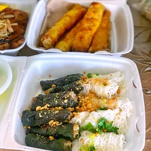 a variety of food items
