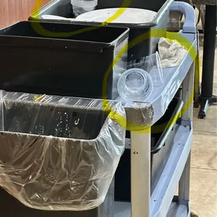 They saved USED plastic cups instead of throwing it in the trash to reuse for next customer . Very disgusting .