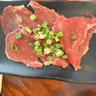 Side rare beef